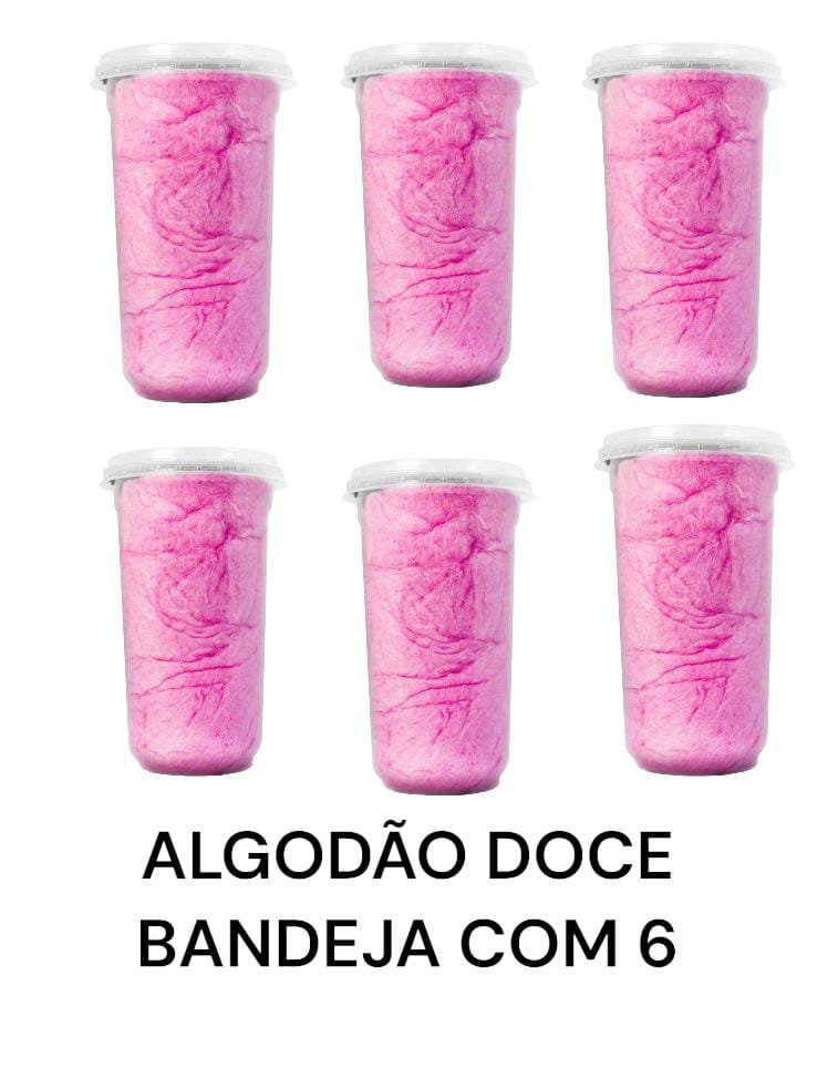 Algodão Doce Rosa - Embalagem com 6 unidades - Distribuidora Pão de Mel ...